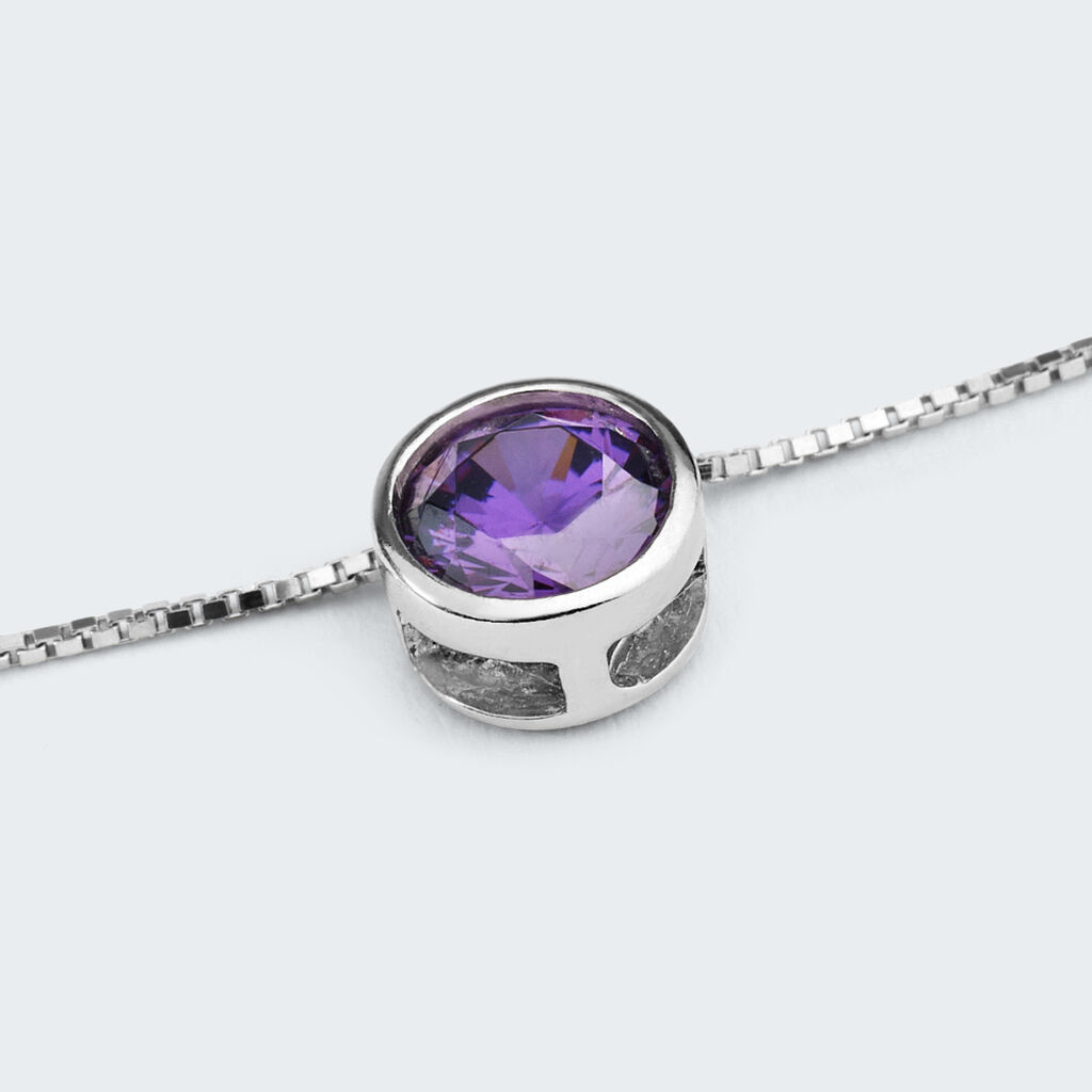 Collana Punto Luce Silver Rainbow Argento Rodiato Cubic Zirconia