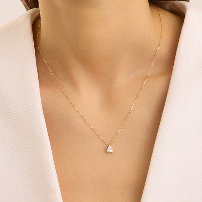 Collana Petali Oro Giallo Diamante - Collane Donna | Stroili