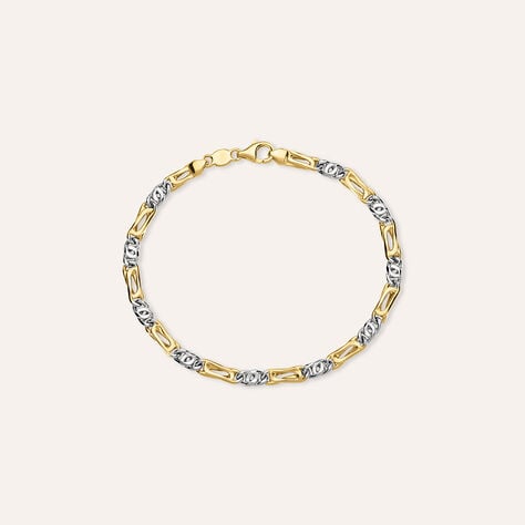 Bracciale Catena L'homme Or Oro Bicolore - Bracciali Uomo | Stroili