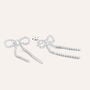 Orecchini Pendenti Fiocco Romantic Shine Ottone Cristallo