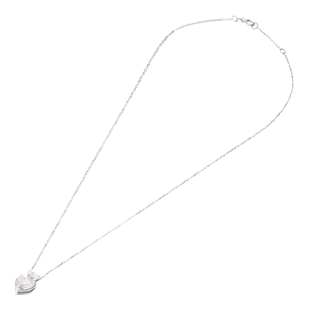 Collana Claire Oro Bianco Cubic Zirconia - Collane Donna | Stroili