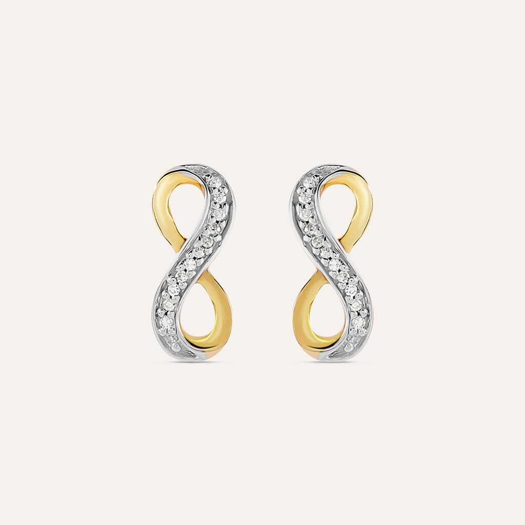 Orecchini Lobo Sophia Oro Giallo Diamante