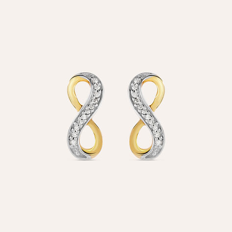 Orecchini Lobo Sophia Oro Giallo Diamante - Orecchini a Lobo Donna | Stroili