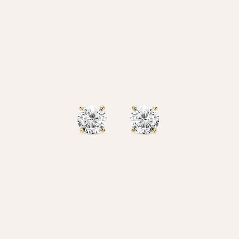 Orecchini Lobo Punto Luce Golden Dream Placcato Oro Giallo Cubic Zirconia - Orecchini a Lobo Donna | Stroili