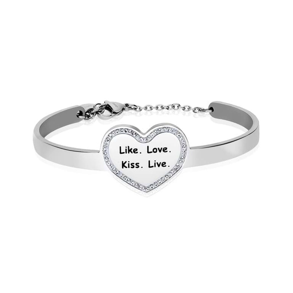 Bangle Lady Message in acciaio
