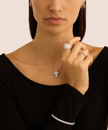 Anello Fascia Silver Shine Argento Rodiato Cubic Zirconia