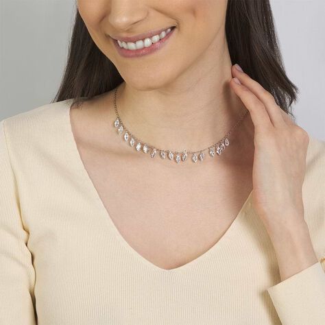 Collana Multi Punto Luce Romantic Shine Metallo Cristallo - Collane Choker Donna | Stroili