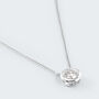 Collana Punto Luce Diamade Oro Bianco Diamante Lab-Grown