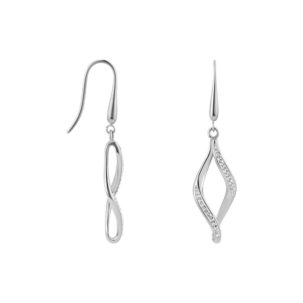 Orecchini Pendenti Lady Shine Acciaio Cristallo - Orecchini Pendenti Donna | Stroili