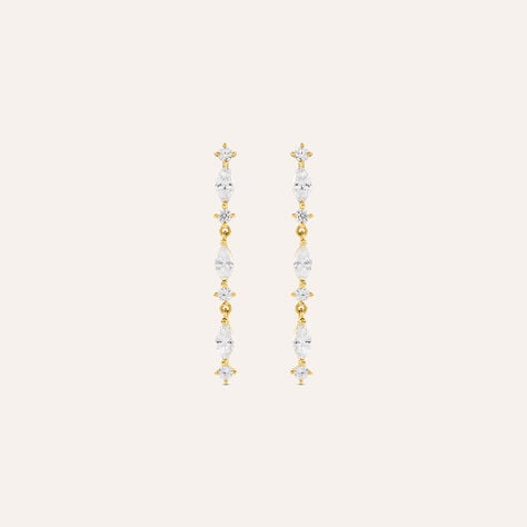 Orecchini Pendenti Claire Oro Giallo Cubic Zirconia - Orecchini Pendenti Donna | Stroili