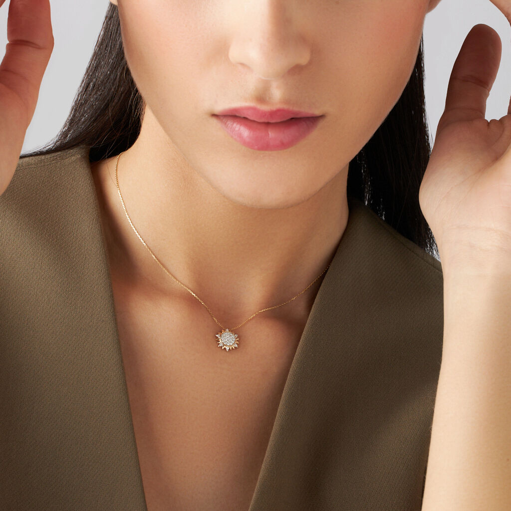 Collana Claire Oro Giallo Cubic Zirconia - Collane Donna | Stroili