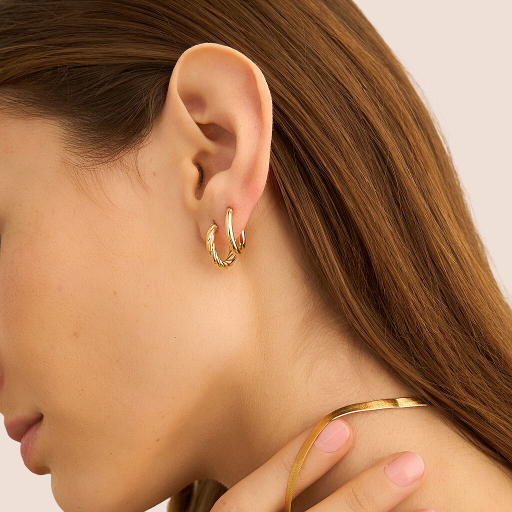 Orecchini A Cerchio Toujours Oro Giallo - Orecchini a Cerchio Donna | Stroili