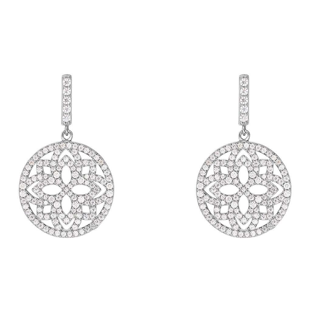 Orecchini Pendenti Silver Shine Argento Rodiato Cubic Zirconia - Orecchini Pendenti Donna | Stroili