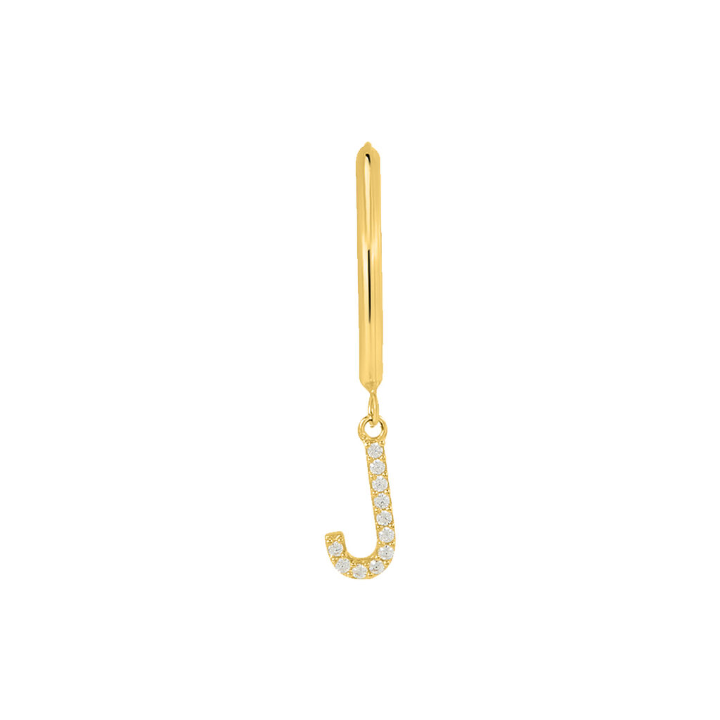 Mono Orecchino A Cerchio Toujours Oro Giallo Cubic Zirconia - Mono Orecchino Donna | Stroili