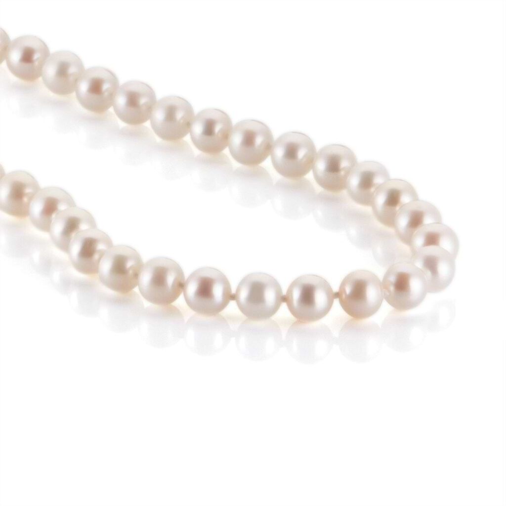 Collana Gabrielle Oro Bianco Perla D'Acqua Dolce - Collane Donna | Stroili