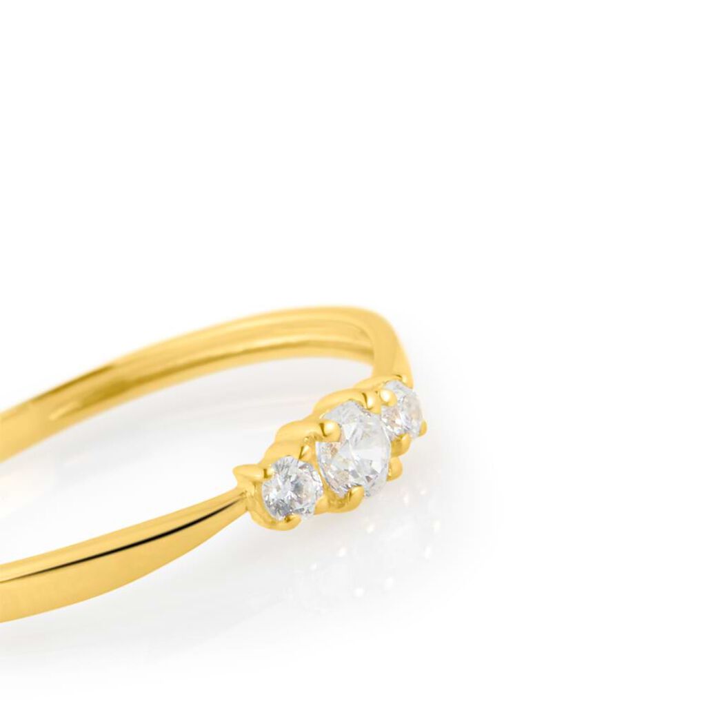 Anello Trilogy Claire Oro Giallo Cubic Zirconia - Anelli con Pietre Donna | Stroili