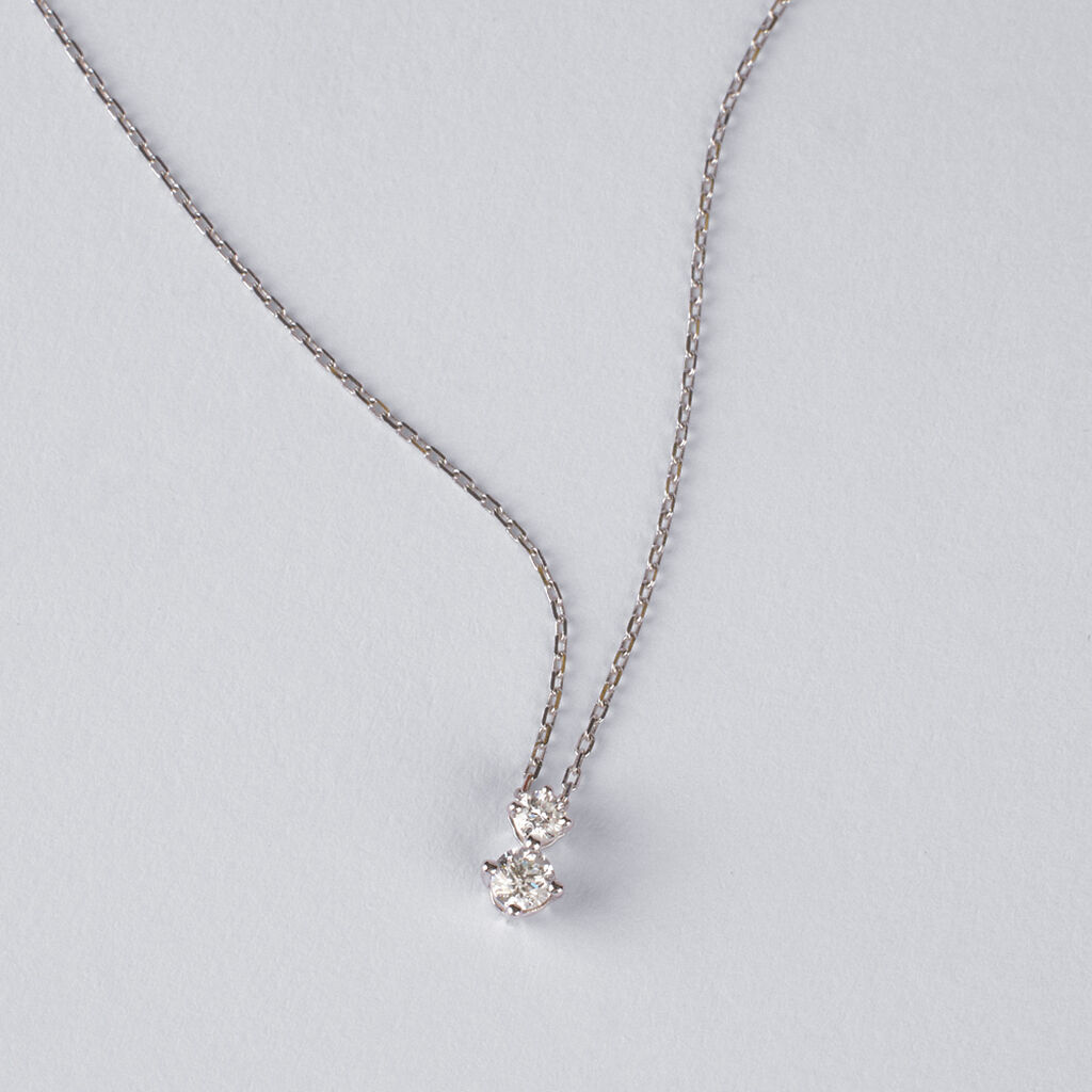 Collana Punto Luce Grace Oro Bianco Diamante - Collane Punto Luce Donna | Stroili