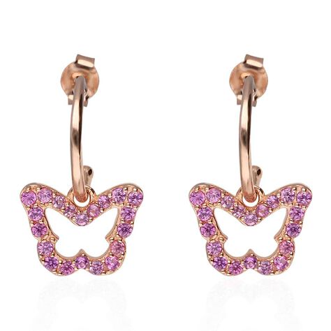 Orecchini A Cerchio Silver Rainbow Argento Rosa Cubic Zirconia - Orecchini a Cerchio Donna | Stroili