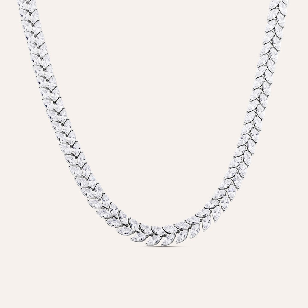 Collana Tennis Silver Elegance Argento Rodiato Cubic Zirconia