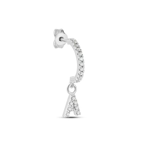 Mono Orecchino A Cerchio Silver Moments Argento Rodiato Cubic Zirconia - Mono Orecchino Donna | Stroili