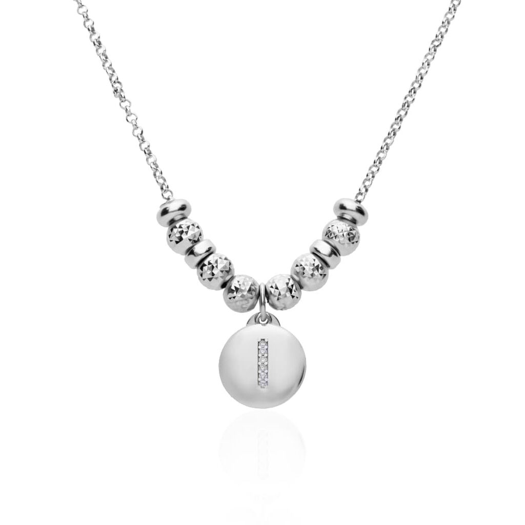 Pendente Love Beats Argento Rodiato Cubic Zirconia