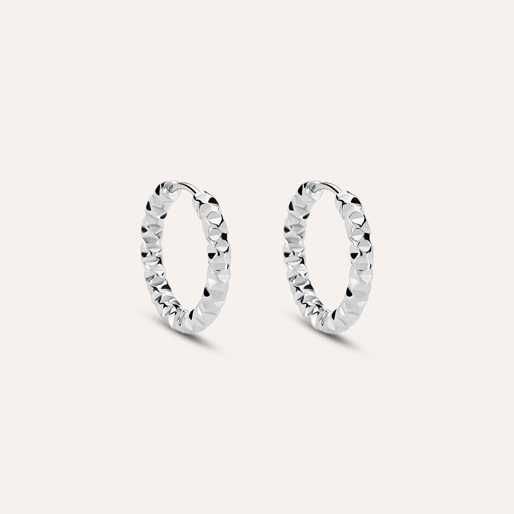 Orecchini A Cerchio Moonlight Acciaio