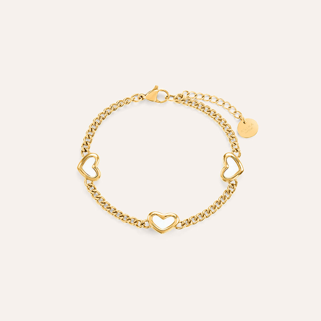 Bracciale Radiance Acciaio Dorato Madreperla