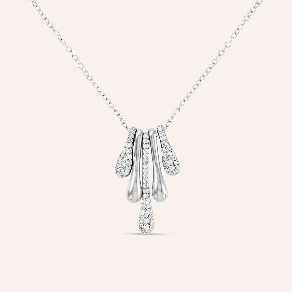 Collana Silver Shine Argento Rodiato Cubic Zirconia - Collane Donna | Stroili
