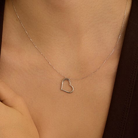 Collana Claire Oro Bianco Cubic Zirconia - Collane Donna | Stroili