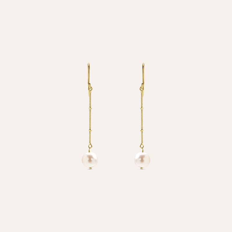 Orecchini Pendenti Gabrielle Oro Giallo Perla D'Acqua Dolce - Orecchini Pendenti Donna | Stroili