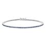 Bracciale Tennis Charlotte Oro Bianco Zaffiro