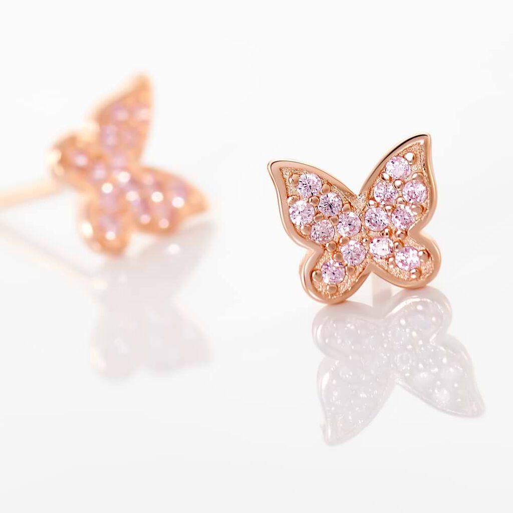 Orecchini Lobo Silver Moments Argento Rosa Cubic Zirconia - Orecchini a Lobo Donna | Stroili