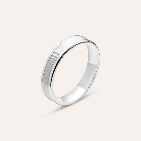 Fede Classica 4 mm Argento Rodiato - Fedi Uomo | Stroili