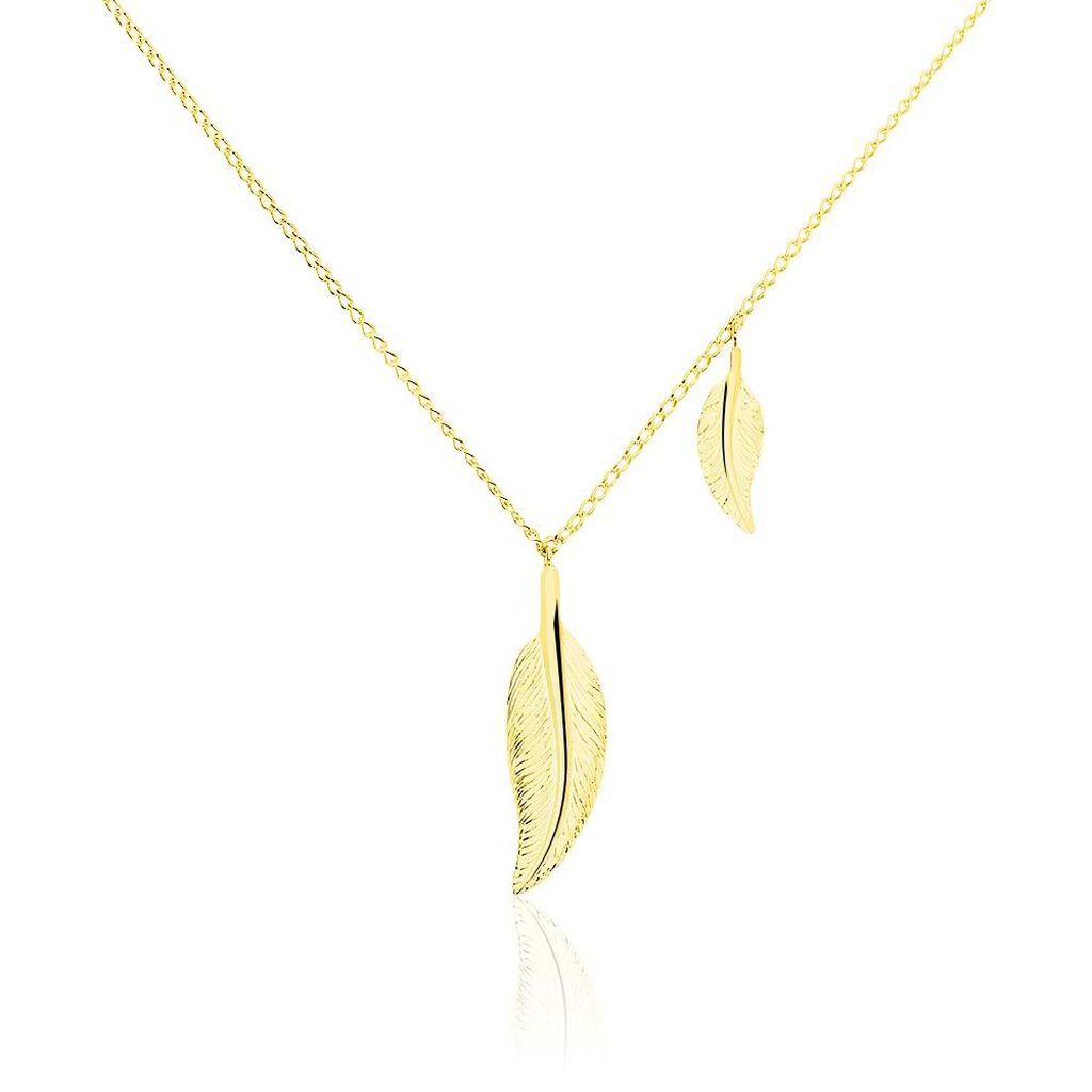 Collana in oro giallo Foglia