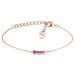 Bracciale freccia in argento rosato e zirconi rosa - Bracciali Amicizia Donna | Stroili