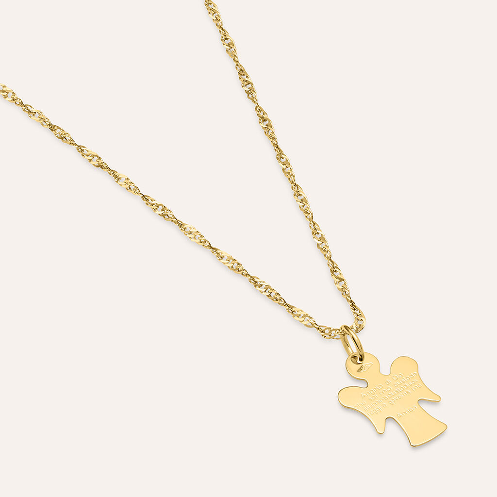 Pendente Holy Oro Giallo - Ciondoli con Incisione Unisex | Stroili