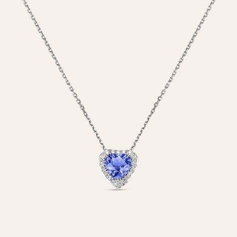 Collana Jasmine Oro Bianco Tanzanite Diamante - Collane Donna | Stroili