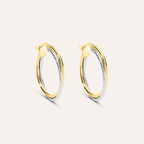 Orecchini A Cerchio Toujours Oro Bicolore - Orecchini a Cerchio Donna | Stroili