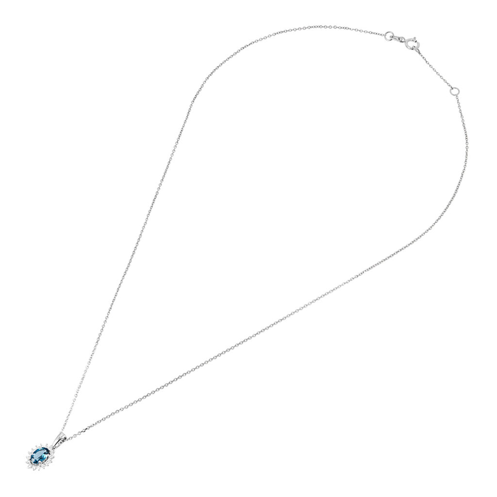 Collana Amélie Oro Bianco Topazio Cubic Zirconia - Collane Donna | Stroili
