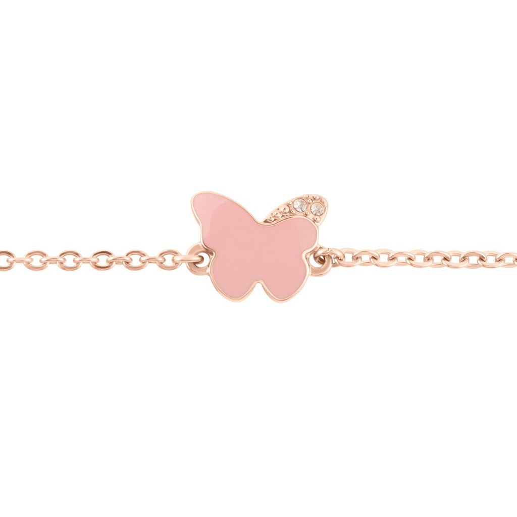 Bracciale Lady Sweet Acciaio Rosa Cristallo