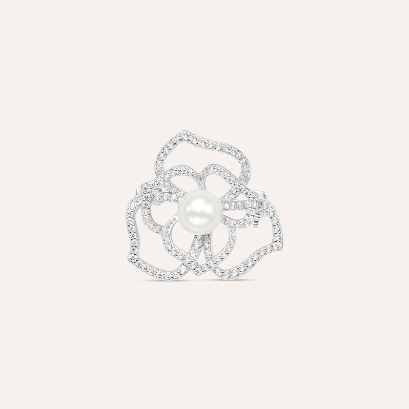 Spilla Silver Pearls Argento Rodiato Perla sintetica - Gioielli Donna | Stroili