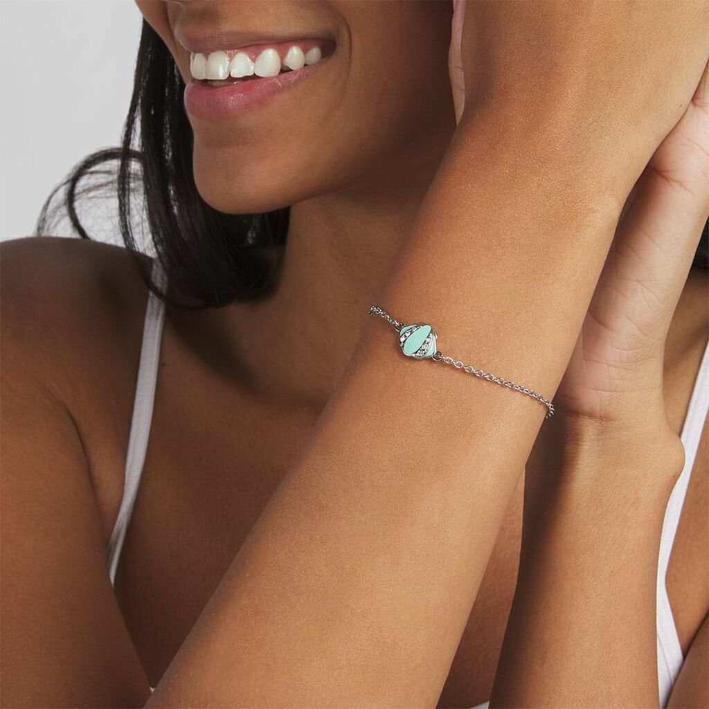 Bracciale Lady Sweet Acciaio Conchiglia e Cristalli - Bracciali Donna | Stroili