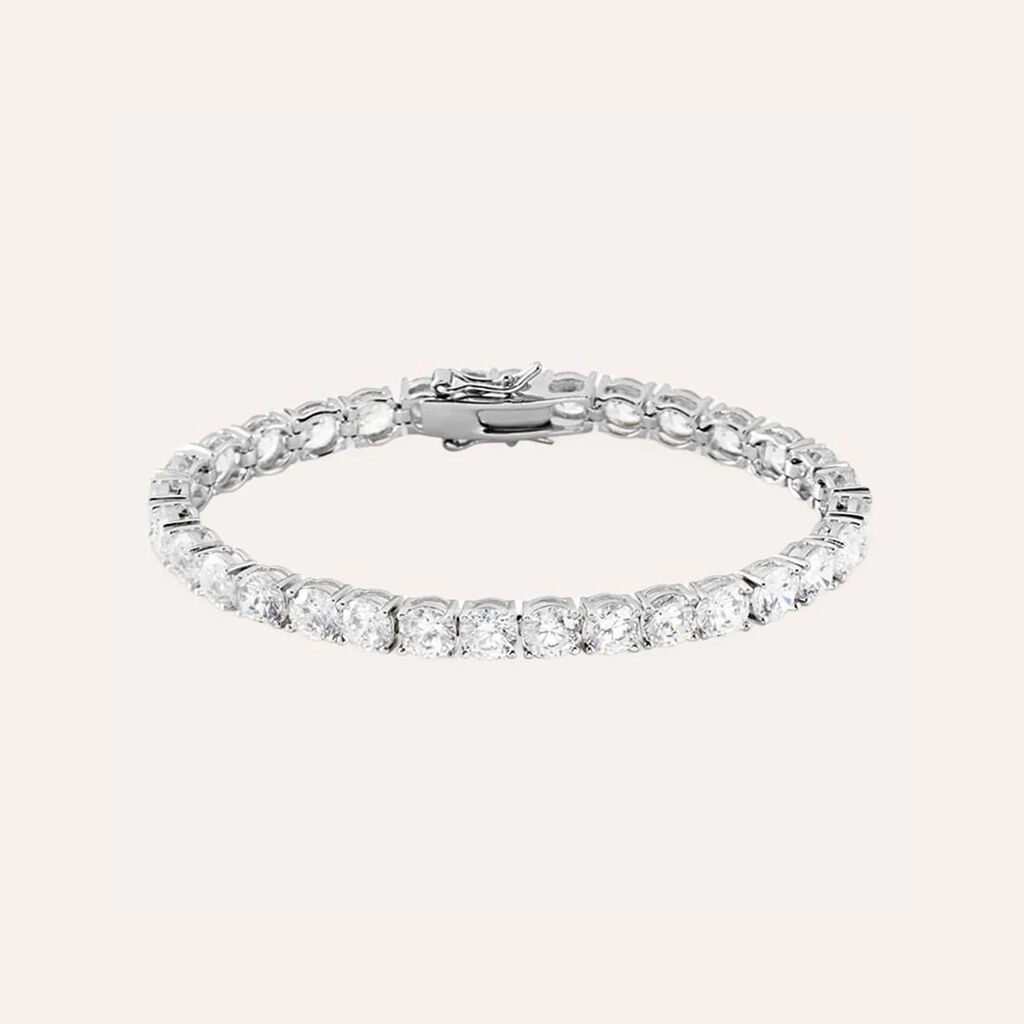 Bracciale Tennis Silver Elegance Argento Rodiato Cubic Zirconia