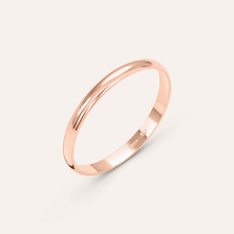 Fede Fermanello 1.95 mm Oro Rosa - Anelli con Incisione Donna | Stroili
