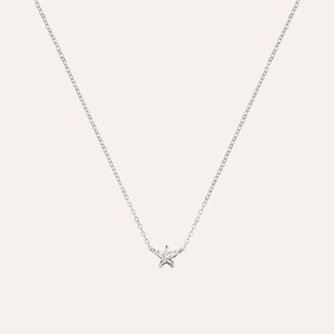 Collana Claire Oro Bianco Cubic Zirconia - Collane Donna | Stroili