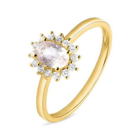 Anello Solitario Amélie Oro Giallo Quarzo Cubic Zirconia - Anelli con Pietre Donna | Stroili