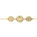Bracciale con charms rosa dei venti e raggi in bronzo dorato - Bracciali Donna | Stroili