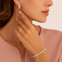 Orecchini A Cerchio Red Carpet Argento Rodiato Cubic Zirconia