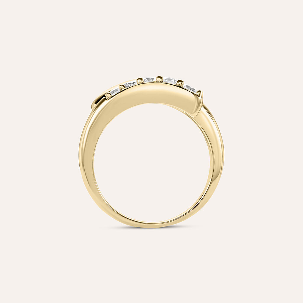 Anello Riviere Golden Dreams Placcato Oro Giallo Cubic Zirconia - Anelli Riviere Donna | Stroili