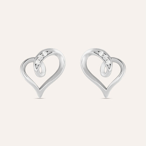 Orecchini Lobo Silver Shine Argento Rodiato Cubic Zirconia - Orecchini a Lobo Donna | Stroili